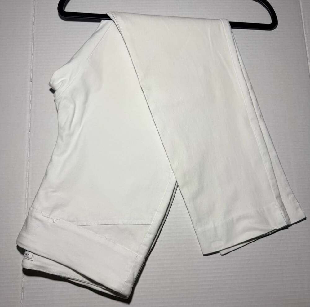 Charter Club Cambridge Slim Pants Size 12 White